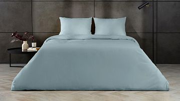 Комплект постельного белья без простыни Comfort Cotton (Комфорт Коттон) Серо-голубой